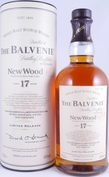 Balvenie 1989 17 Years New Wood Finish Limited Release Highland Single Malt Scotch Whisky 40.0%