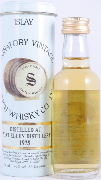 Port Ellen 1975 23 Years Oak Cask No. 1759 Signatory Vintage Miniature Islay Single Malt Scotch Whisky 43.0%