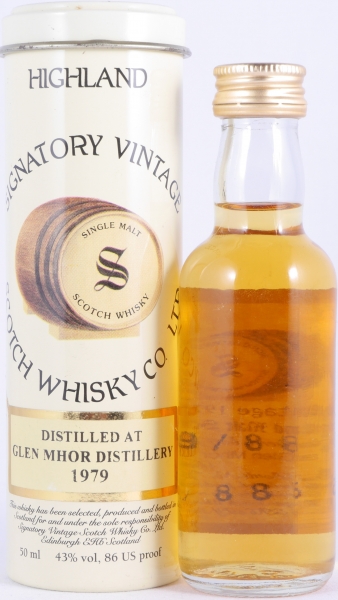 Glen Mhor 1979 20 Years Sherry Butt No. 697 Miniature Highland Single Malt Scotch Whisky Signatory Vintage 43.0%